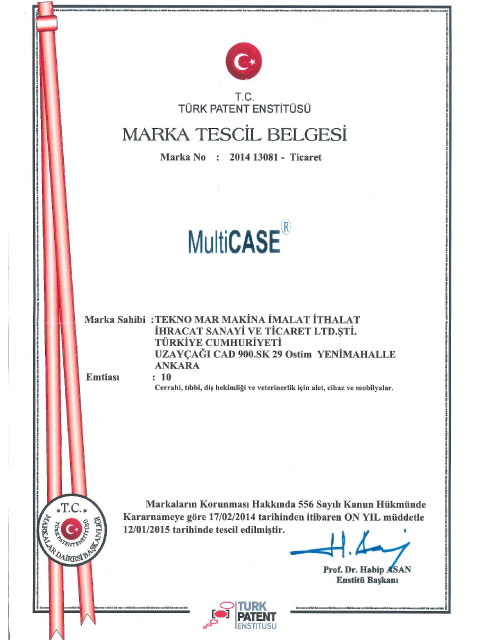 MultiCASE Trademark Registration