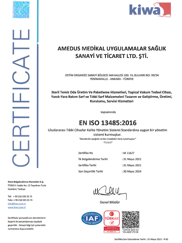 Amedus EN ISO 13485:2016