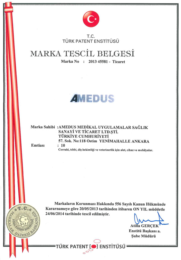 Amedus Marka Tescil